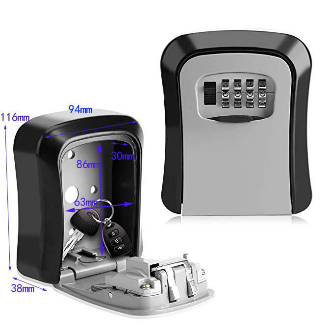 CH-806 Factory Decoration Key Password Box Construction Site Cat Eye Keys&#039; Box B &amp; B Door Password Lock Metal