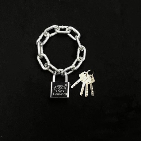 Lock burglar extension chain chain Lock small household extension thin bicycle battery car thick sliding door