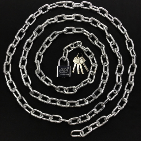 Lock burglar extension chain chain Lock small household extension thin bicycle battery car thick sliding door