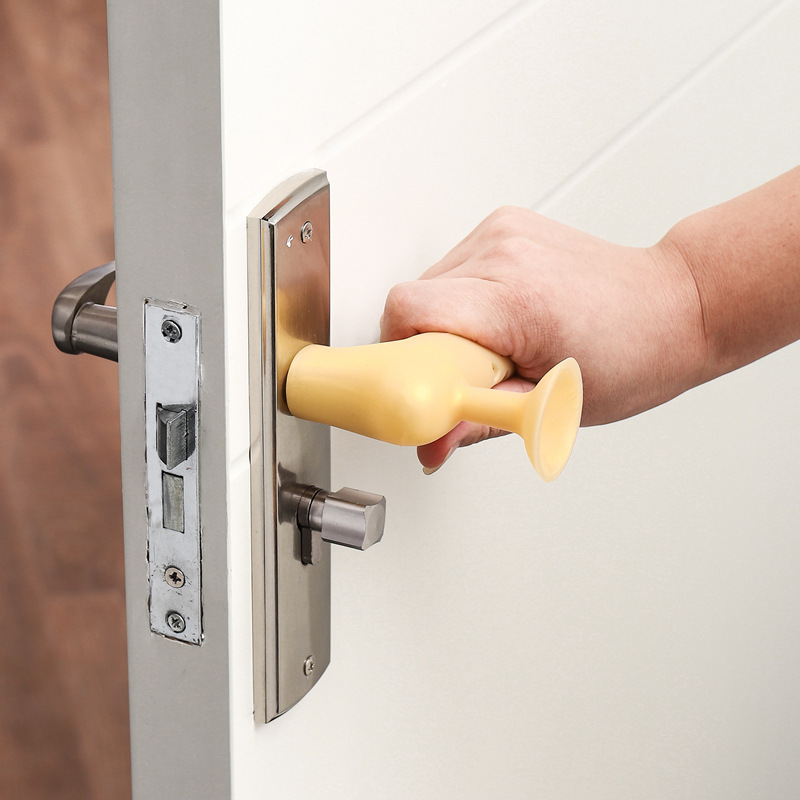 Door Handle Protective Cover Pad Children&#039;s Door Lock Silicone Door Handle Sheath Window Door Handle Anti-Collision