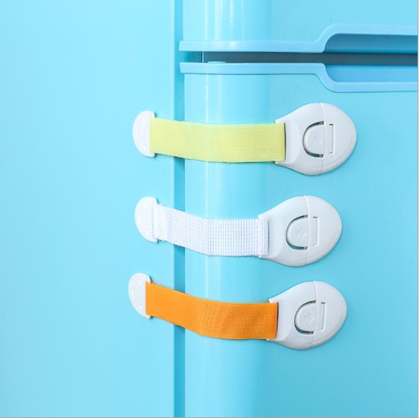 Baby Supplies Baby Safety Lock Double-Sided Adhesive Tape Children Drawer Lock Cabinet Door Lock Lengthened Lock