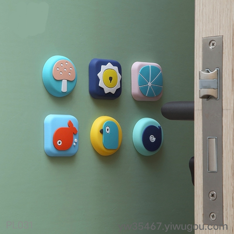 S84-Pl031 Collision Pad behind the Door Silent Wall Crash Pad Collision Pad Door Handle Door Lock Protective Pad 15G