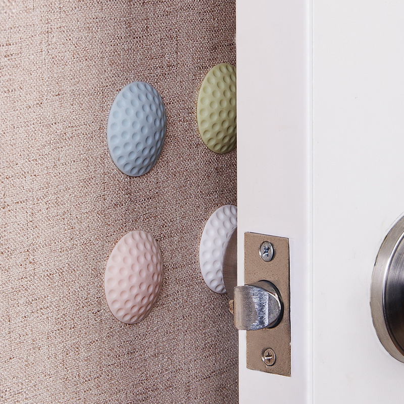 Wall Buffer Collision Pad behind the Door Silent Bumper Door Handle Door Lock Protective Pad Rubber Anti-Vibration Pad