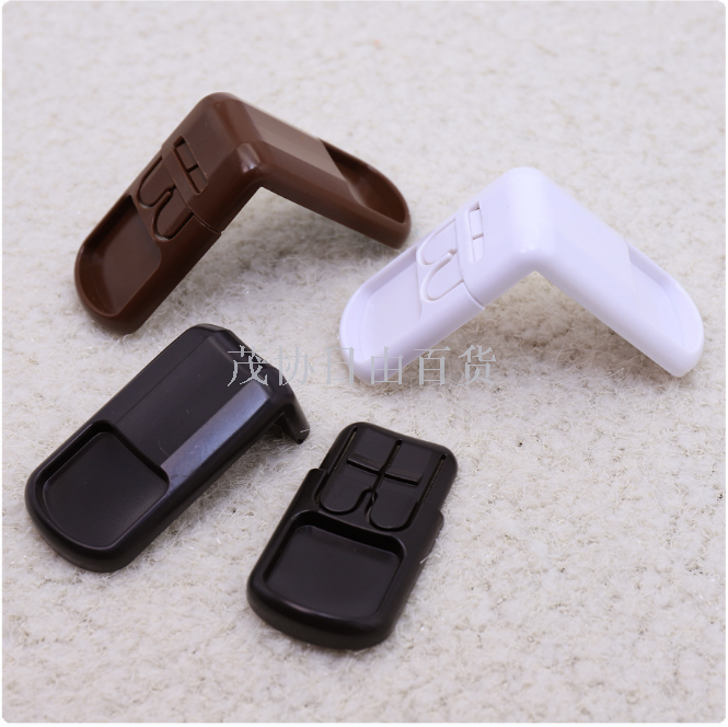 2020 3-color 90 degree Lock chest lock door white double button multi-functional safety right Angle lock baby products