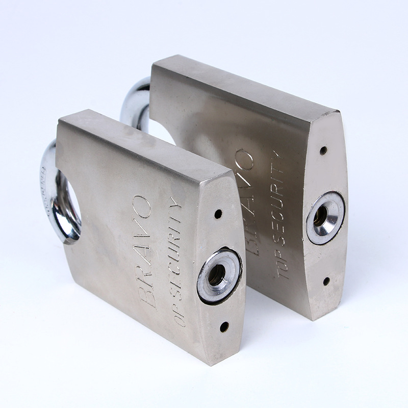5 Manufacturers Supply Arc Bag Beam Iron Padlock Nickel Plated Anti-Rust Anti-Theft Door Lock Cabinet Lock Can Be Ordered to Open