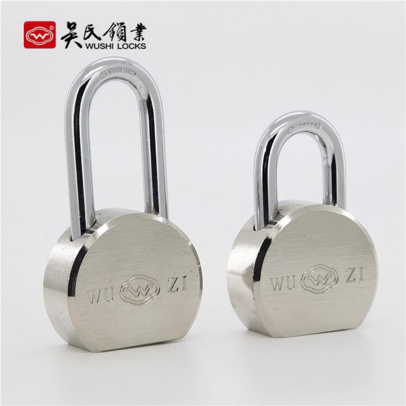 Long and Short Beam round Steel Lock Household Anti-Pry Door Lock Warehouse Anti-Theft Lock Waterproof Anti-Rust Copper Core Padlock
