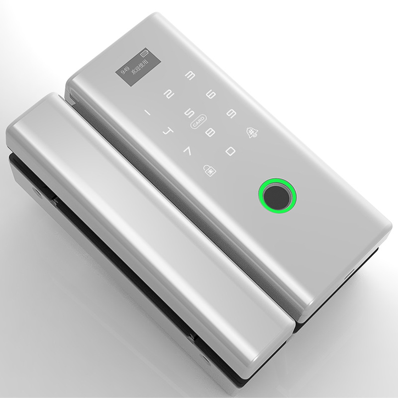 Office Double Open Glass Door Fingerprint Lock Wooden Door Bluetooth Electronic Lock Graffiti Tuya Smart Remote Password Lock