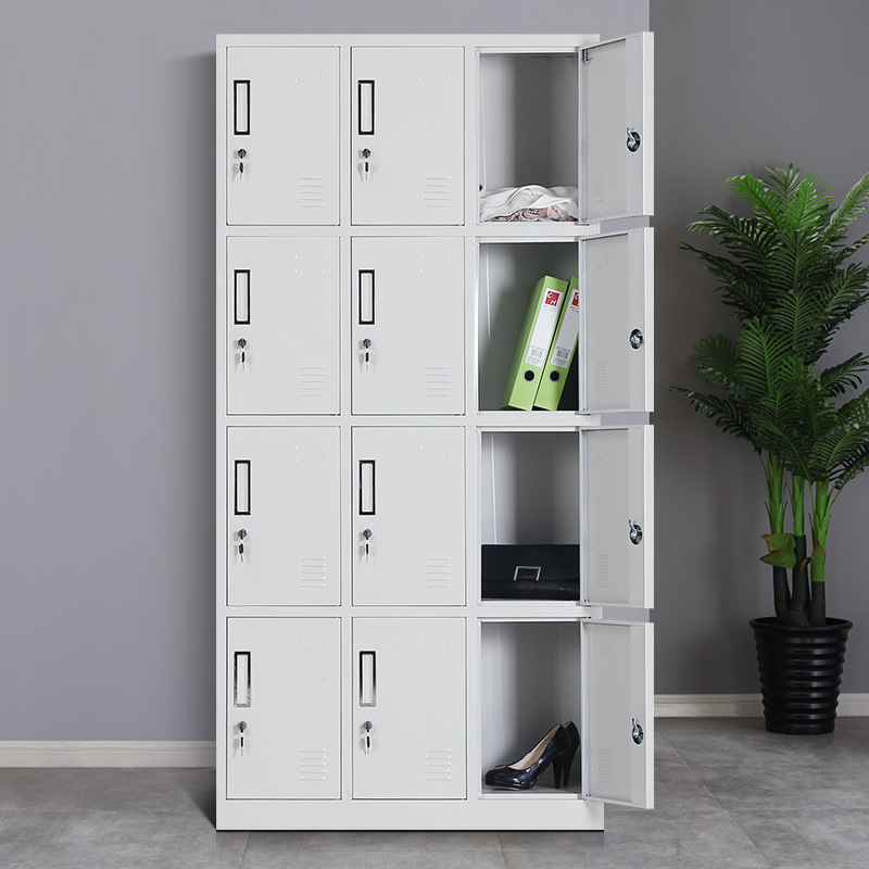 Steel Wardrobe Employee Cabinet Iron Locker Staff Locker with Lock Storage Cabinet Multi-Door Cabinet Store Cabinet Bathroom Cabinet
