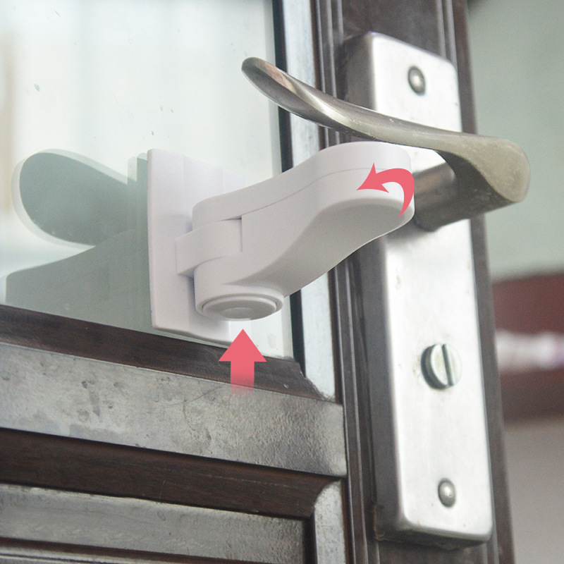 Baby Door Handle Safety Lock Door Level Lock Door Handle Fixing Lock
