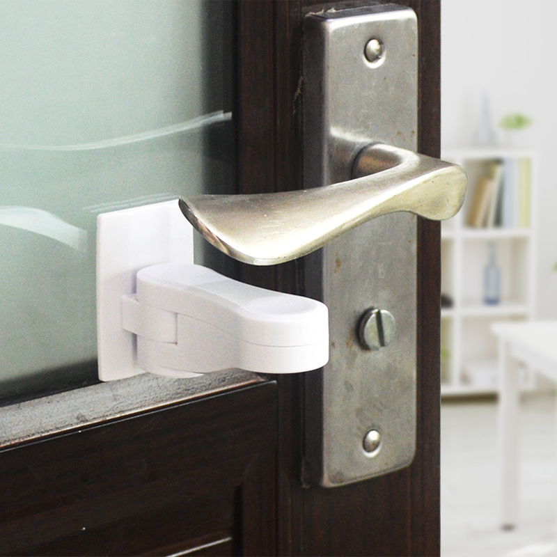 Baby Door Handle Safety Lock Door Level Lock Door Handle Fixing Lock