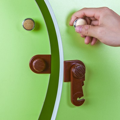Multifunctional Children&#039;s Home Safety Lock Drawer Lock Baby Pressing Buckle Type Cabinet Door Lock 1