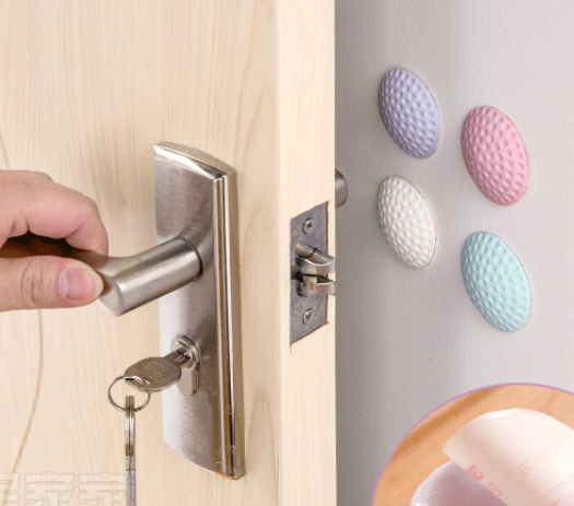 Thick silent door rear wall anti collision mat anti touch pad door handle door lock protection cushion shock pad