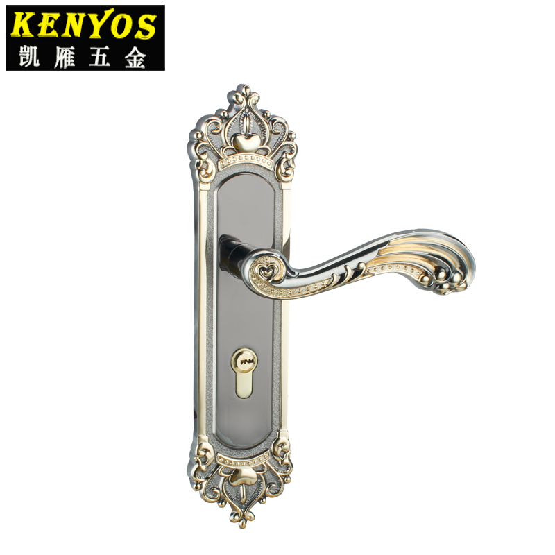 Wholesale KENYOS zinc alloy Indoor high-grade wood door mechanical lock bronze