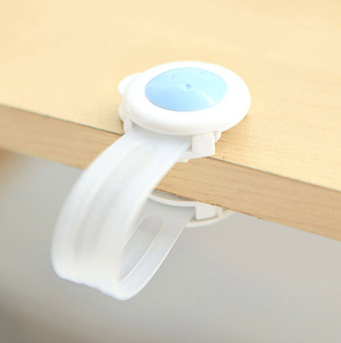 Multifunctional Lengthened Lock Smiley Face Safety Lock Children&#039;s Safe Drawer Lock Cabinet Door Lock 2 Pieces