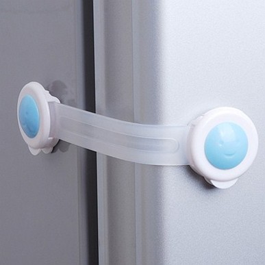 Multifunctional Lengthened Lock Smiley Face Safety Lock Children&#039;s Safe Drawer Lock Cabinet Door Lock 2 Pieces