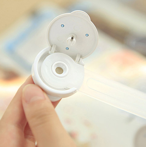 Multifunctional Lengthened Lock Smiley Face Safety Lock Children&#039;s Safe Drawer Lock Cabinet Door Lock 2 Pieces