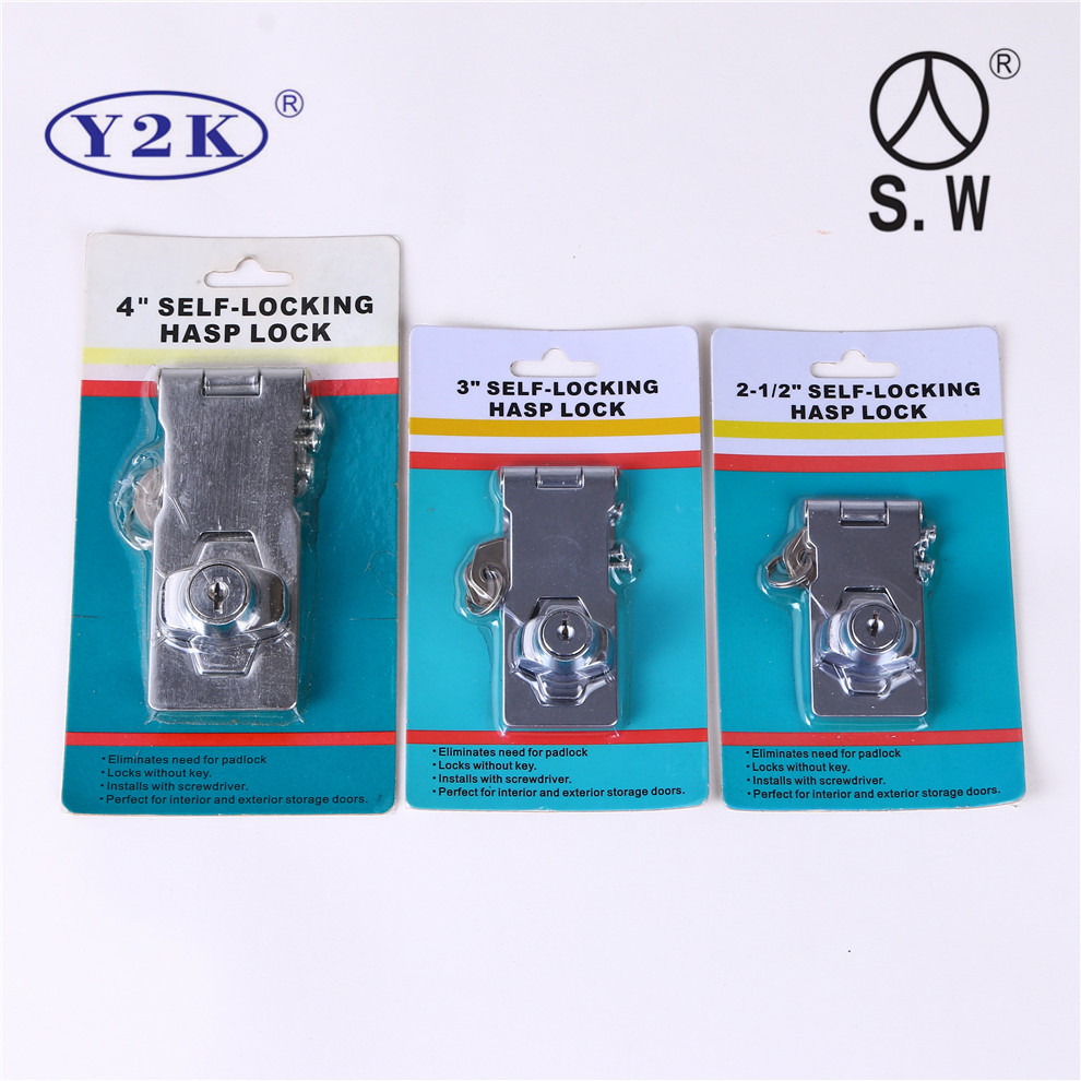 Drawer Lock Stainless Steel Refrigerator Lock Punch-Free Freezer Lock Wardrobe Cabinet Door Lock Security Lock