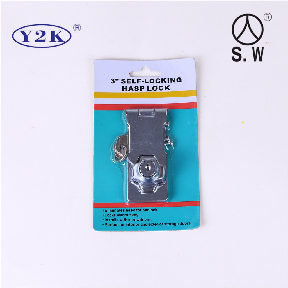 Drawer Lock Stainless Steel Refrigerator Lock Punch-Free Freezer Lock Wardrobe Cabinet Door Lock Security Lock