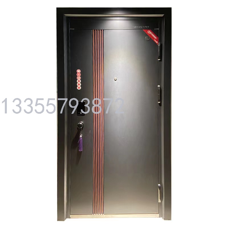 Class A Anti-Theft Door Household Entrance Door Smart Fingerprint Lock Door Steel Safety Door