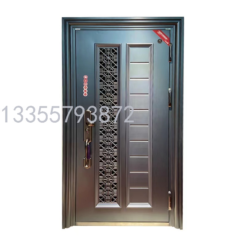 Class A Anti-Theft Door Household Entrance Door Smart Fingerprint Lock Door Steel Safety Door