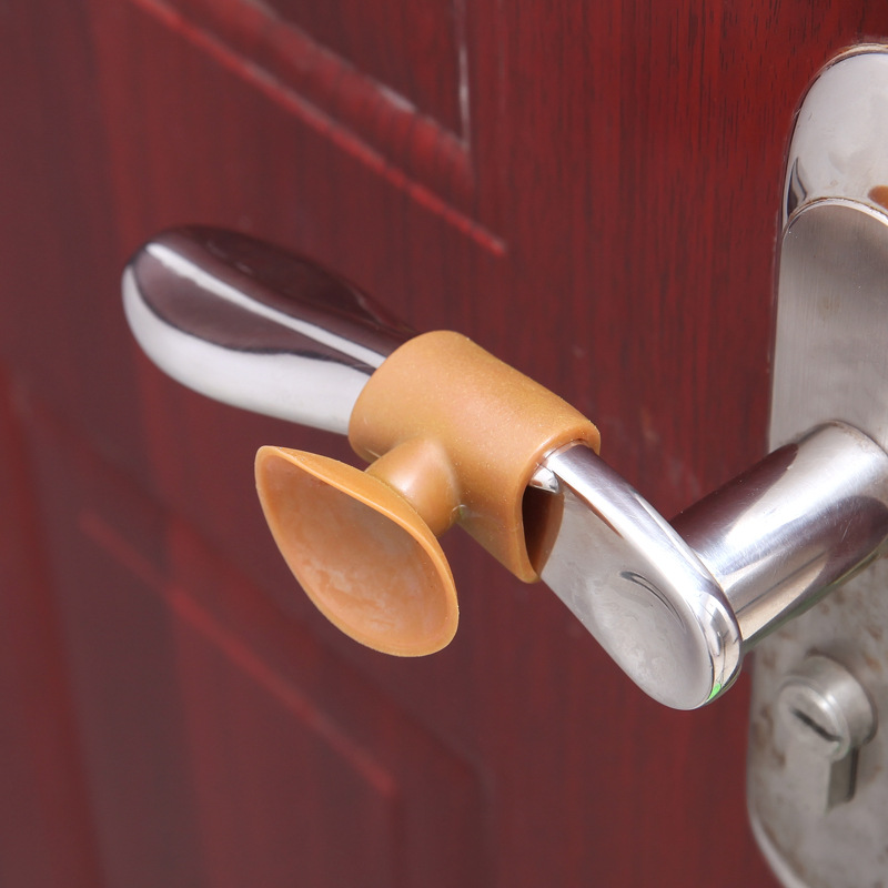 Creative Door Handle Door Lock Silencer Protective Pad Suction Cup behind the Door Collision Pad behind the Door Silent Bumper