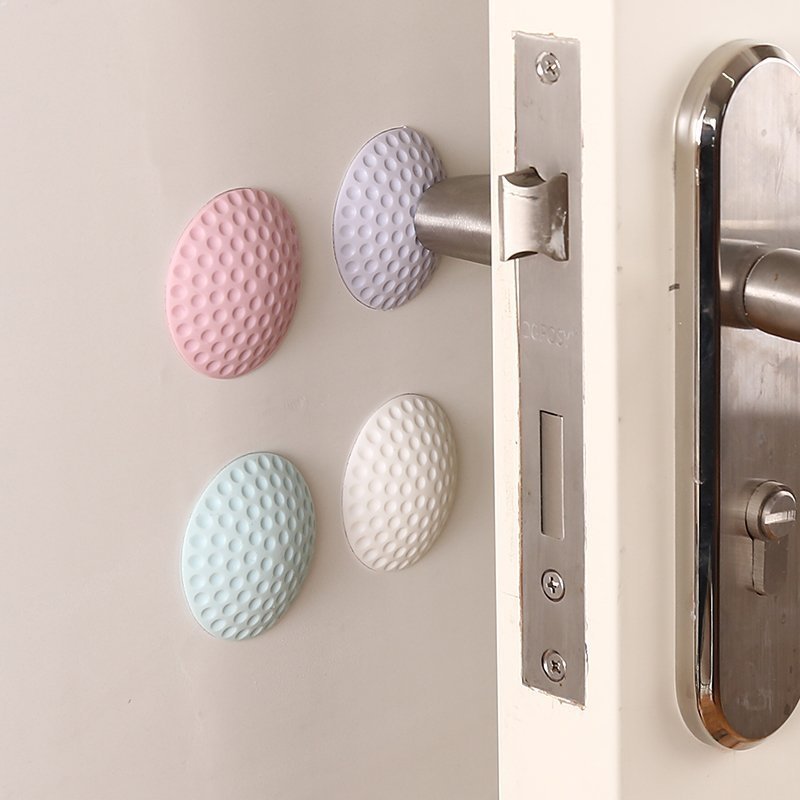 Thickened wall anti-collision mat door rear silent anti-collision mat door handle lock protective mat rubber anti-shock
