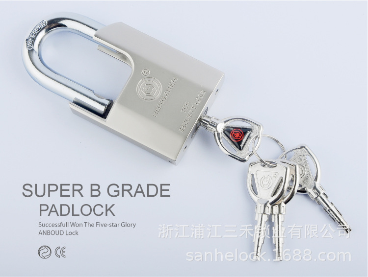 Zinc Alloy Door Lock Padlock Security Lock European-Style Padlock Lock