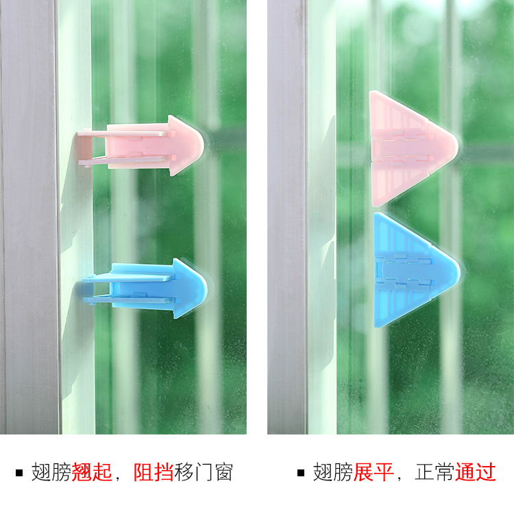 Safety lock for children&#039;s falling door