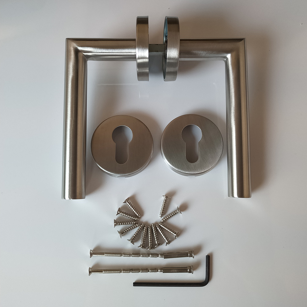 Supply Hollow 201 304 Stainless Steel Engineering Channel Fire Protection Inner Door Steel Door Handle Handle Lock
