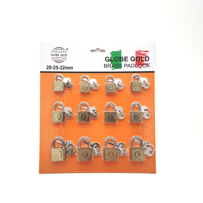 Lock Padlock Iron Padlock Horizontal Open Spray Golden Lock Horizontal Open Titanium Golden Lock Dormitory Cabinet Lock Garage Door Lock Gate Lock