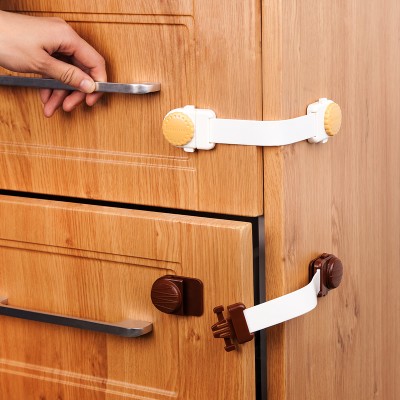 Lengthened Children&#039;s Home Safety Lock Refrigerator Lock Anti-Baby Hair Clip Hand Drawer Lock Cabinet Door Lock