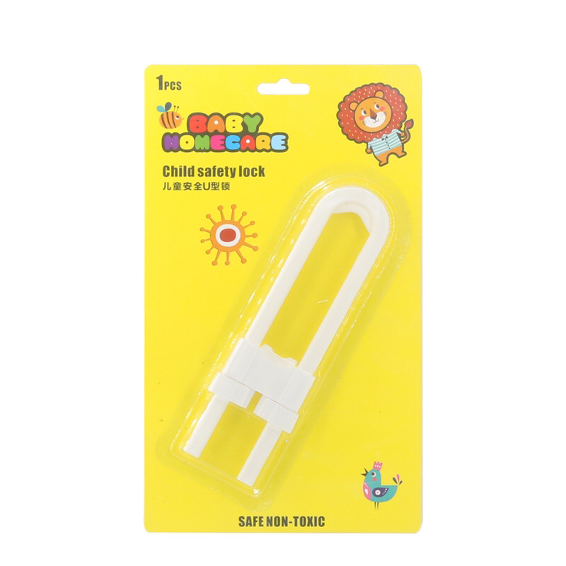 A169 Children&#039;s Safety Lock Multifunctional Baby Safety Lock Indoor Anti-Clamp Hand Chest of Drawer Door Pair Unlocking