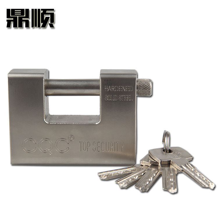 Manufacturers direct super thick lock body 94 atomic steel lock rectangular padlock full copper key rust proof door cabinet lock