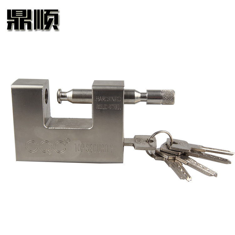 Manufacturers direct super thick lock body 94 atomic steel lock rectangular padlock full copper key rust proof door cabinet lock