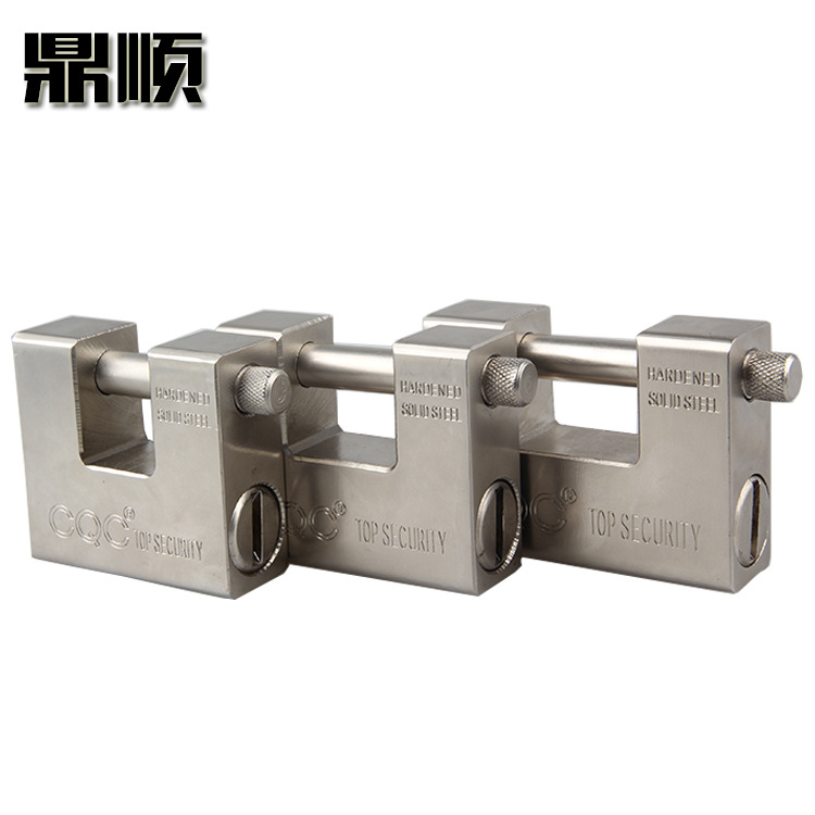 Manufacturers direct super thick lock body 94 atomic steel lock rectangular padlock full copper key rust proof door cabinet lock