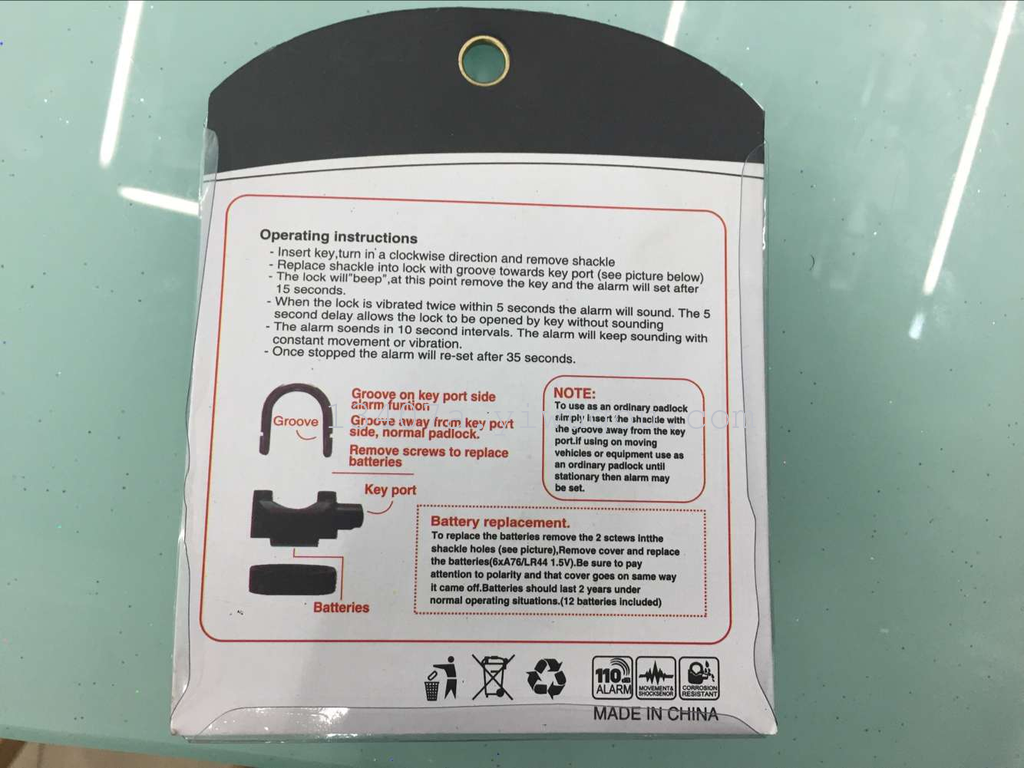 New Sheng Pan Xiaoli lock anti-theft alarm, alarm, alarm, lock, alarm, lock, door lock