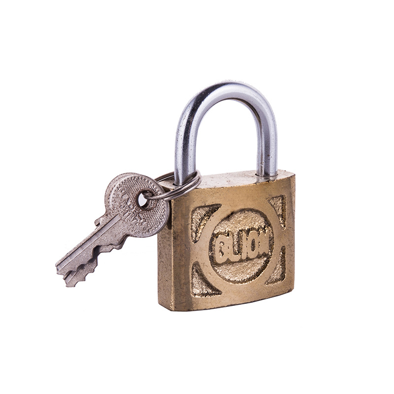 Lock Padlock Iron Padlock Cast Iron Titanium Lock Square Side Cast Iron Lock Student Chest of Drawer Padlock Door Lock Anti-Skid Spot