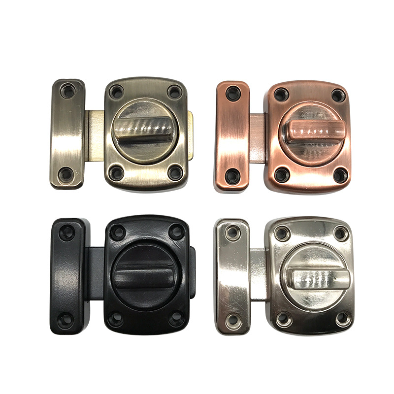 New Bolt around Universal Latch Lock Zinc Alloy Small Bolt Wooden Doors and Windows Door Bolt Safety Thickened Open-Mounted Lock