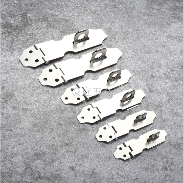 Stainless Steel Lock Shackle Brand Door Latch/Drawer Door Hasp Stainless Steel Old-Fashioned Cabinet Door Lock Fastener Thickened