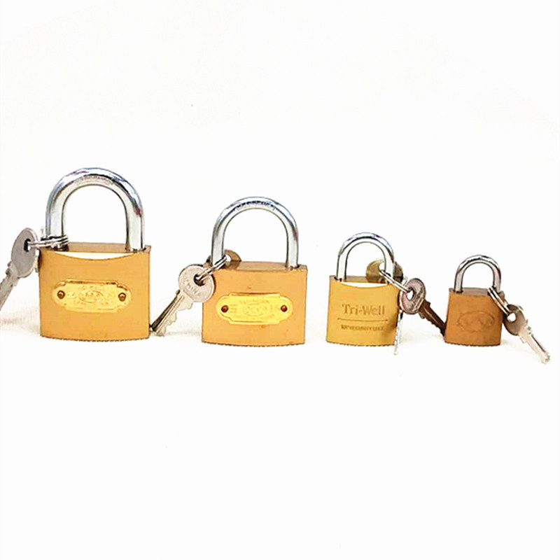 Factory in Stock 25 Mm20mm Lock Head Door Lock Padlock Imitation Copper Lock Student Padlock Wholesale Two Yuan Store Hardware Department Store