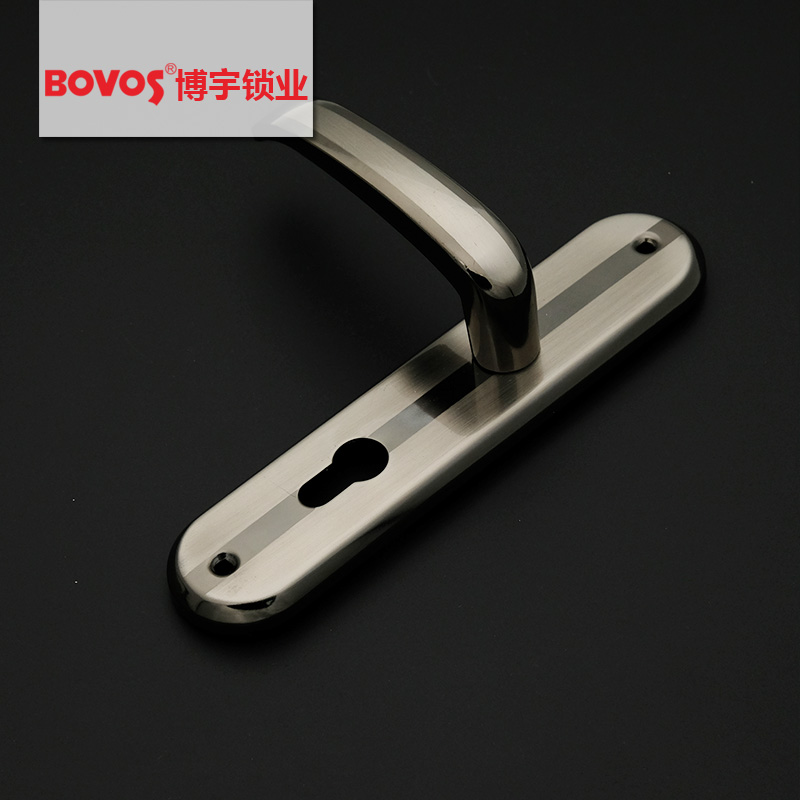 Medium iron panel aluminum handle double color black nickel wire ferro-aluminum door no. 58 lock body door