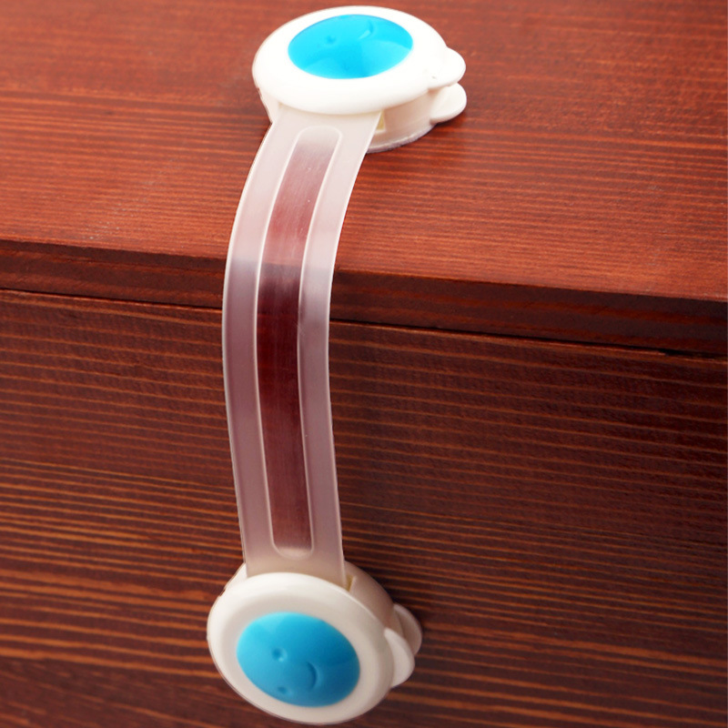 First, the Extended smiling face cupboard door refrigerator drawer lock children anti-opening baby multi-function safety lock