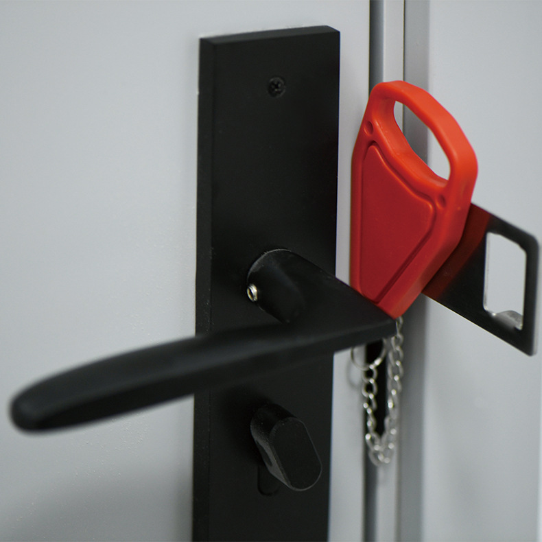 Portable Door Door Stopper Dual-Purpose Portable Door Buckle Lock Security Hotel Top Door Bottle Opener