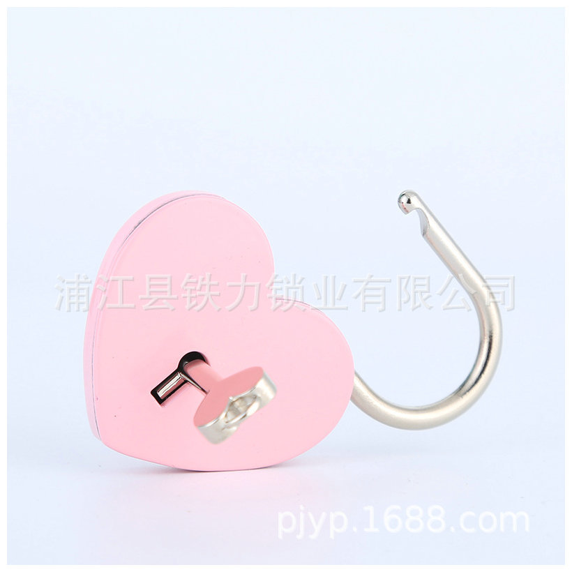 [Iron] Manufacturers Supply Zinc Alloy Suitcase Heart-Shaped Chest of Drawer Door Lock Stationery Notebook Small Lock