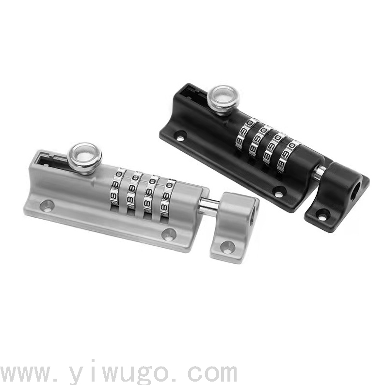 2021 New High Security 4 digits Sliding Combination Bolt Door Gate Lock anti-theft Latch