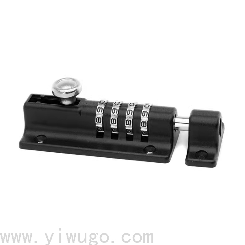 2021 New High Security 4 digits Sliding Combination Bolt Door Gate Lock anti-theft Latch