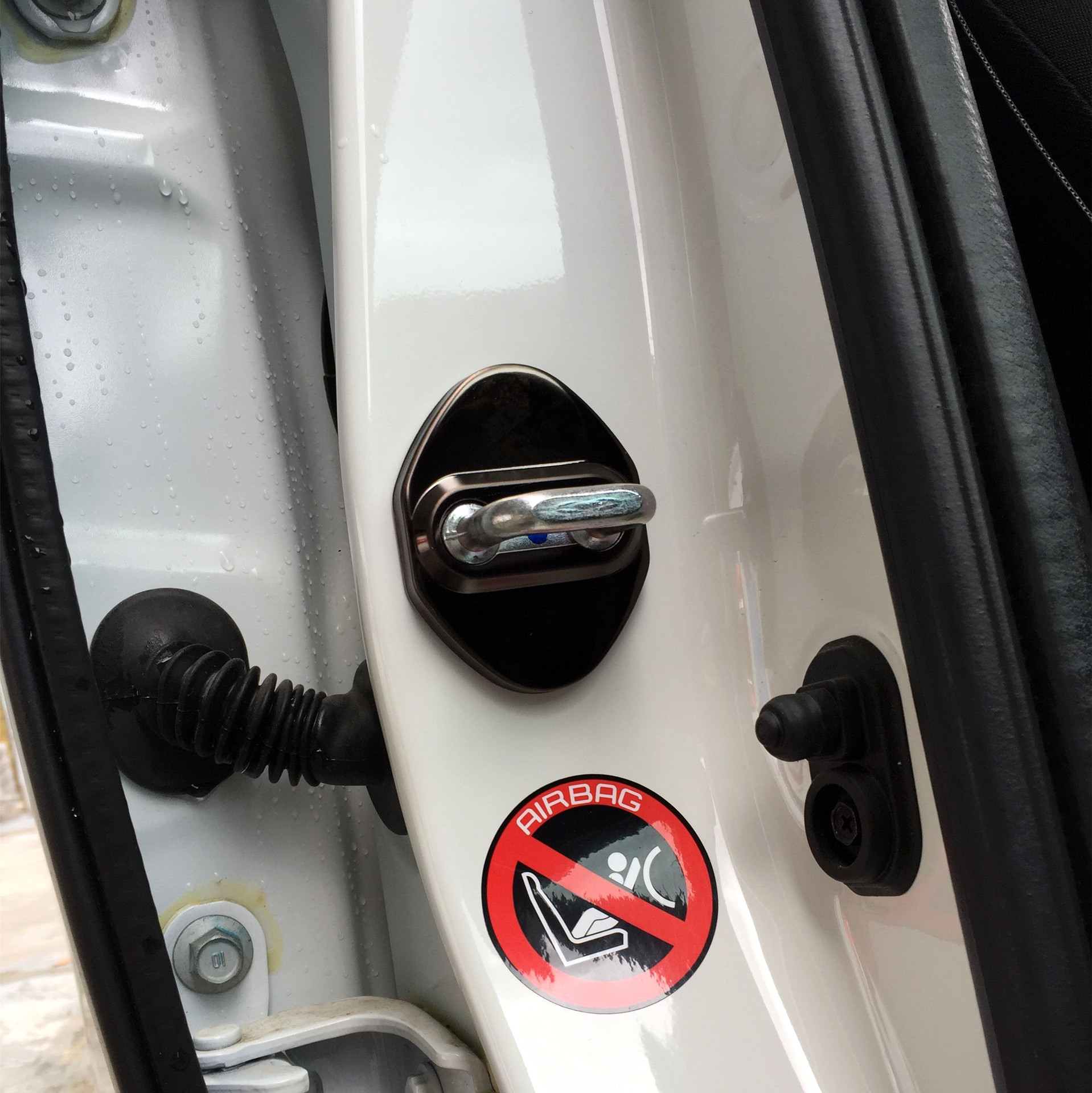 Car Stainless Steel Door Lock Cover Protective Cover Toyota Full Series Vios FS Door Lock Cover Factory Direct Sales