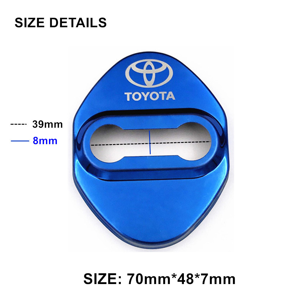 Car Stainless Steel Door Lock Cover Protective Cover Toyota Full Series Vios FS Door Lock Cover Factory Direct Sales