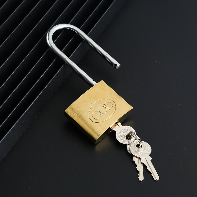 30mm Blade Long Beam Padlock Warehouse Door Lock Anti-Shear Dormitory Big Iron Gate Long Beam Padlock Titanium Lock