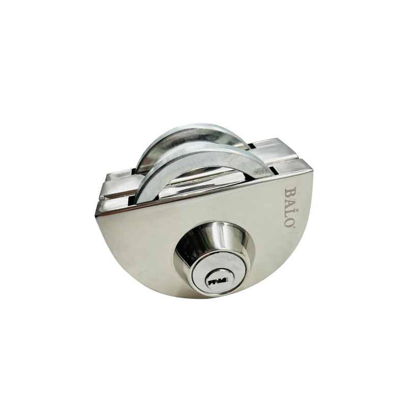 Glass Door Stainless Steel Lock Double Door Single Door Punch Free Shop Glass Lock Sliding Double Door Lock Bolt Frameless